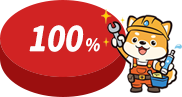 100%