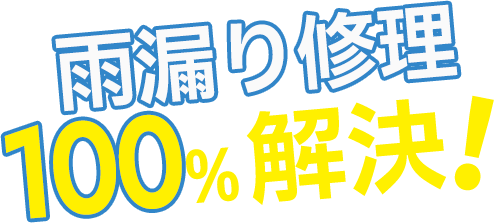 雨漏り修理100%解決！